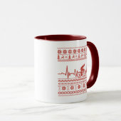 Mug Vilain pull de Noël à vélo (Devant droit)
