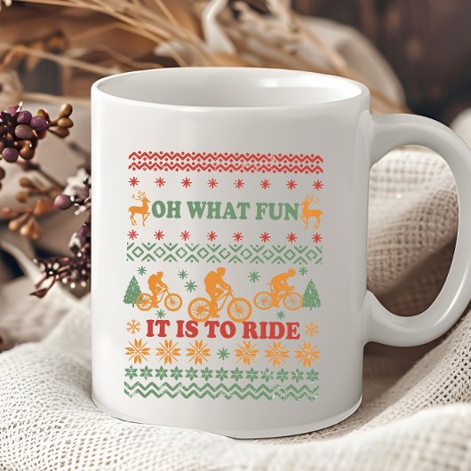 Mug Vilain pull Joyeux Noël à vélo