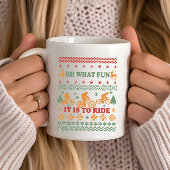 Mug Vilain pull Joyeux Noël à vélo
