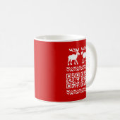 Mug Vilain Sweater QR Code Bonne année! (Devant droit)