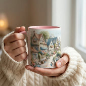 Mug Village de cottage côtier pastel Évasion