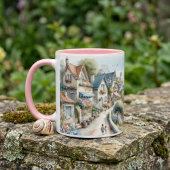 Mug Village de cottage côtier pastel Évasion
