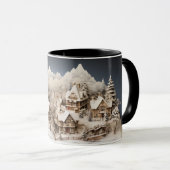 Mug Village de Noël Alpine Storybook (Devant droit)