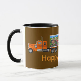 Mug Village de Noël / d'automne LRT sur Gros Camion