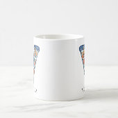 Mug Village d'hiver de Noël personnalisé Monogramme V (Centre)