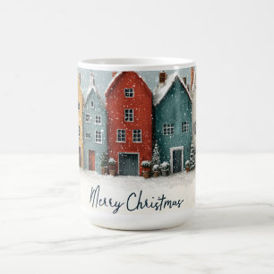 Mug Village enneigé charmant "Joyeux Noël"