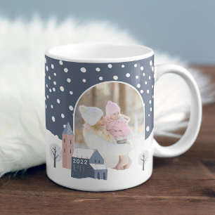 Mug Village neige - Vacances d'hiver Photo
