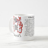 Mug Villarreal, l'origine, signification et la crête (Devant gauche)