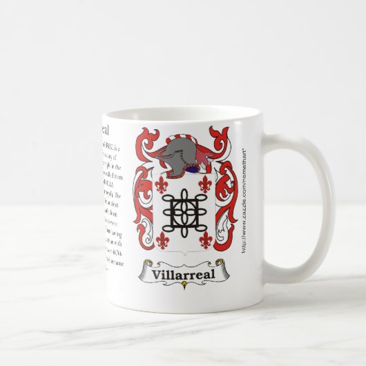 Mug Villarreal, l'origine, signification et la crête (Droite)