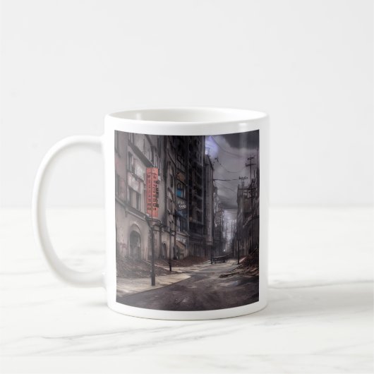 Mug Ville abandonnée | Monde Dystopique post-apocalypt (Gauche)