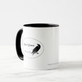 Mug Ville de Corneilles Noir et blancClean Design Logo (Devant gauche)