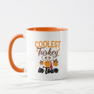 Mug Ville de dinde la plus froide Thanksgiving