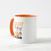 Mug Ville de dinde la plus froide Thanksgiving (Devant gauche)