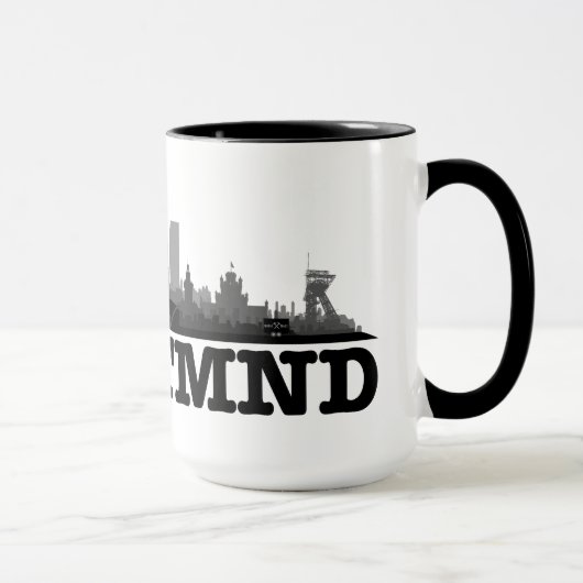 Mug Ville de Dortmund Skyline - tasse/tasse (Droite)