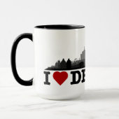 Mug Ville de Dortmund Skyline - tasse/tasse (Gauche)