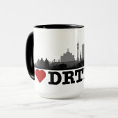 Mug Ville de Dortmund Skyline - tasse/tasse (Devant gauche)