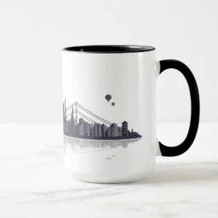Mug Ville de Duesseldorf Skyline tasse/Mug/grande