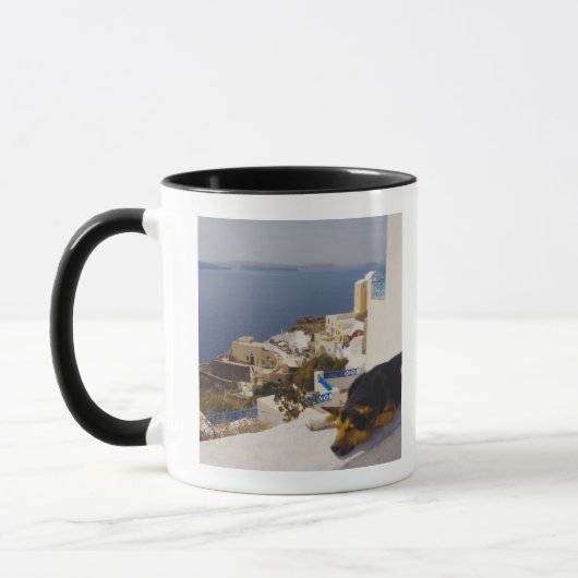 Mug Ville de la Grèce, île de Santorini, Oia, sommeil (Gauche)