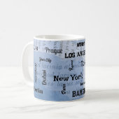 Mug ville de Mega bleu bébé (Devant gauche)