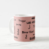 Mug ville de Mega rose (Devant gauche)