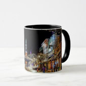 Mug Ville de neige de Noël colorée (Devant droit)