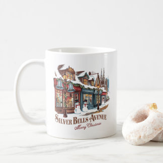 Mug Ville de Noël à la les années 50