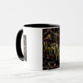 Mug ville de plage abstraite (Devant gauche)