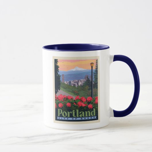 Mug Ville de Rose | Portland, Oregon (Droite)