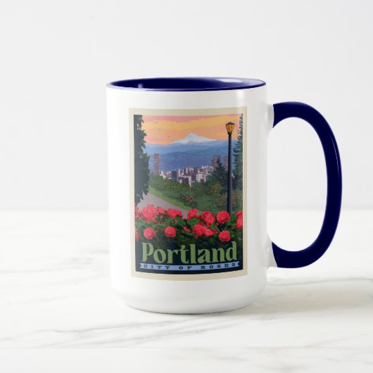Mug Ville de Rose | Portland, Oregon (Droite)