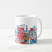 MUG VILLE DE VACANCES D'HIVER OISEAU CARDINAL ROUGE SU (Devant droit)