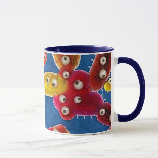 Mug Ville du cauchemar d'un Germaphobe des germes (Droite)