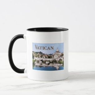 Mug Ville du Vatican vue du texte VATICAN de rivière  