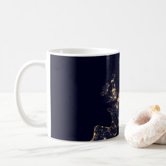 Mug Ville Éclairante Dans Plusieurs Villes Européennes (Avec donut)