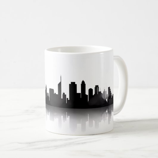 Mug Ville En Silhouette (Devant droit)