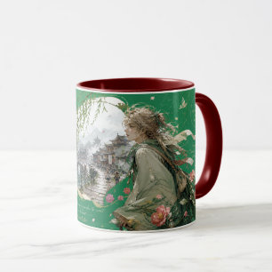 Mug ville historique au bord de la rivière.