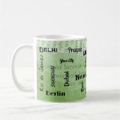 Mug ville verte de printemps Mega (Gauche)