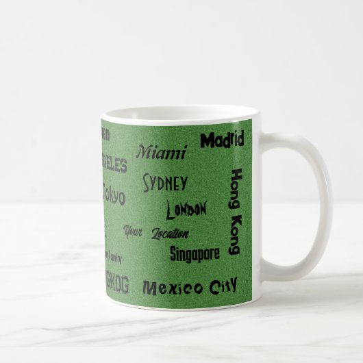 Mug Ville verte de sauge Mega (Droite)