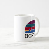 Mug Ville Vintage du Massachusetts de Boston (Devant droit)