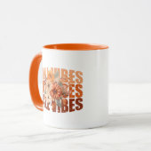 Mug Villes d'automne aquarelle fleur sauvage feuilles (Devant gauche)