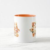 Mug Villes d'automne aquarelle fleurs sauvages feuille (Centre)