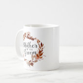 Mug Vin de beauté rustique Wreath Mère de la chambre (Devant gauche)