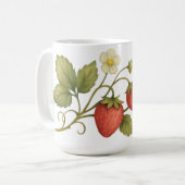 Mug Vin De Fraise Aux Fleurs (Devant gauche)