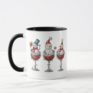 Mug Vin de Noël Bonhommes de neige Esprits de fêtes de