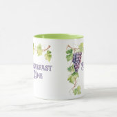 Mug Vin de petit déjeuner drôle tendance (Centre)