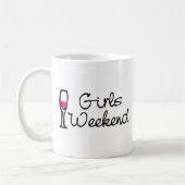 Mug Vin de week-end de filles (Gauche)