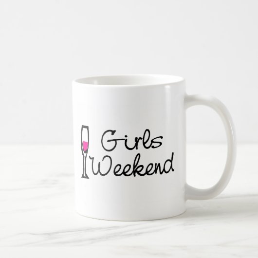 Mug Vin de week-end de filles (Droite)