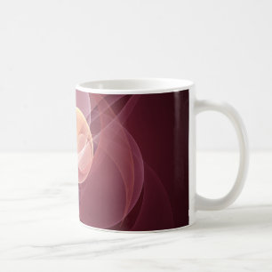 Mug Vin moderne élégant Abstrait Art fractal rouge