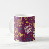 Mug Vin Oiseaux et fleurs Whimsical (Devant gauche)