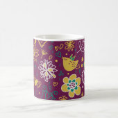Mug Vin Oiseaux et fleurs Whimsical (Centre)