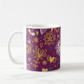 Mug Vin Oiseaux et fleurs Whimsical (Gauche)
